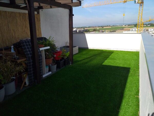 Kunstrasen Comfort-Line 40mm auf Dachterrasse