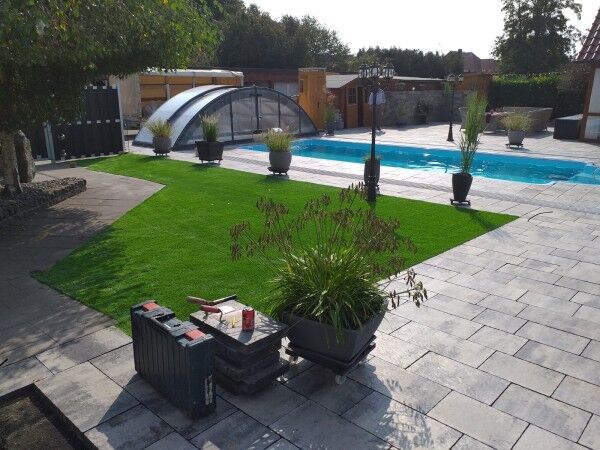 Kunstrasen Comfort-Line 40mm im Garten